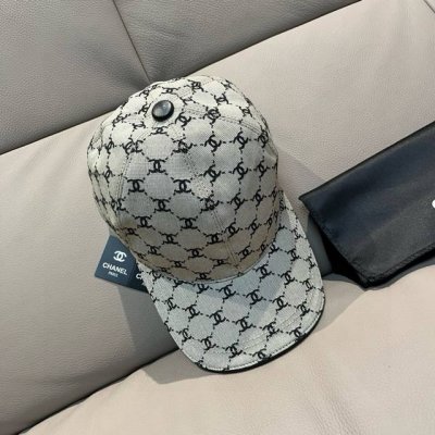 新款出货 配盒子布袋 Chanel 香奈儿 新款原单棒球帽 小双C提花 专柜1:1开模订制 原版帆布料+头层牛皮 轻盈透气 质量超赞 基础头围56 贴片可调节