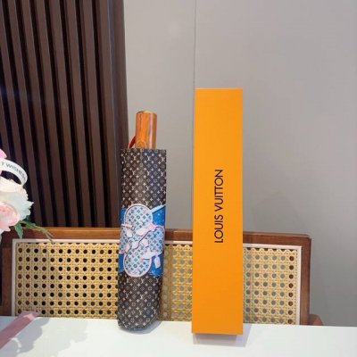 Louis Vuitton 路易威登 三折自动折叠晴雨伞 新涂层技术深色伞面 拥有令人惊喜的遮光效果
