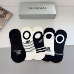 配包装 一盒5双 Balenciaga 巴黎世家 新款短筒船袜潮人必不可少的时尚袜子 ，潮流百搭款！