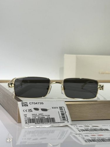 Cartie* panthèRe De Cartier Model：Ct0473S Size：54口20-140 栩栩如生豹子设计 Leopar D对版