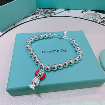 正品新款蒂芙尼手链 Tiffny&Co. 专柜精工银版本手链 明星同款 复古做旧风 原版复刻 纯手工打造 ～正品开模潮流时尚必备 男女均可佩戴 情侣款同款 摇滚