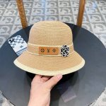 Lv 路易威登2025新款草编蝴蝶结遮阳圆顶帽檐草帽沙滩风格 简约大方 百搭单品 外出首选 新款帽型超美腻 出门必带