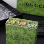 三个颜色[新年礼物]Gucci古驰“Gucci”白色钻字母造型戒指尺寸6-11