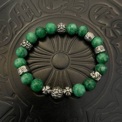 新款 专柜品质 Chrome Hearts克罗心 经典复古多元素手串手链 ，快手 Ins 小红书热门，凹凸造型不同的花纹设计风格呈现出与众不同 十字架童军花是克
