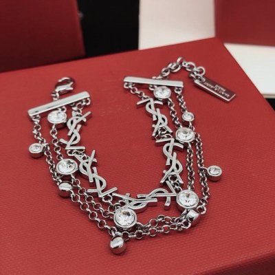 编号Ysl0009 Yvessaintlauren*最新款多层次手链 一致Zp黄铜材质