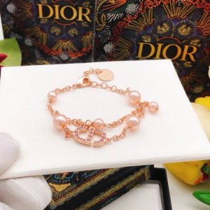 编号Dsl0180 Dio*最新款玫瑰金色双层手链 一致Zp黄铜材质