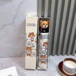 p70 莫斯奇诺 Moschino新款三折防晒睛雨伞 2570夏季新款 全自动折叠晴雨伞 内里黑色涂层防晒有效阻隔紫外线99%，Upf>50 所以能起到伞下体感