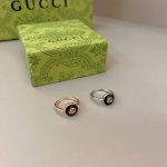 70Gucci古驰Gucci Interlocking系列18K金戒指尺寸13-25