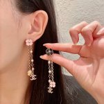 香奈儿山茶花双C耳环