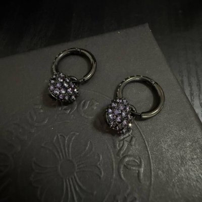 新款 专柜品质 Chrome Hearts 克罗心耳钉 进口电镀工艺 精工 正品开模潮流时尚必备 男女均可佩戴 情侣款同款 摇滚朋克泰银风格 复古元素 潮流百搭