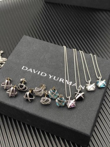 David Yurman11Mm六角钻白水晶项链。 链条粗1.5Mm，长度45+5Cm延迟链 编号Dyxl-147