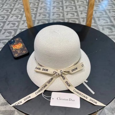Dior迪奥官方款草帽 高密度制作 一顶超级有品位的草帽了~出街首选 帽型超美腻颜色妥妥 轻便携带 小仙女人手必备 头围57Cm