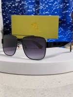 Burberry巴宝莉 2025新款金属双梁方形太阳眼镜男女通用Vs时尚遮阳墨镜防紫外线