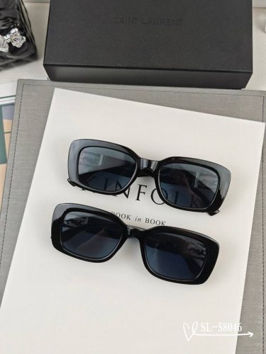 圣罗兰-Ysl . 宝丽来树脂高清镜片 . Tr90镜架-轻便佩戴舒适 . Size：57-16-148， . 新款Ysl家太阳镜减轻强光负担，遮挡有害光线防辐