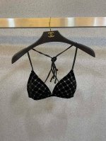 Chanel 丝绒比基尼泳衣 上身超级棒 同步各大专柜发售 自然而然呈现时尚感 十分减龄 具有年轻活力 Sml Xl