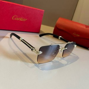 100￥ cartie*卡地亚 珍贵太阳眼镜金属材质 Pc镜腿十无框超轻电镀工艺精湛气质十足新款刚刚到货官网原版超高品质，超高档奢华的象征
