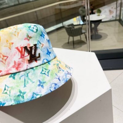 棒球帽 渔夫帽Louivuittonlv专柜新款路易威登家刺绣棒球帽，简单大方 男女通用遮阳帽，