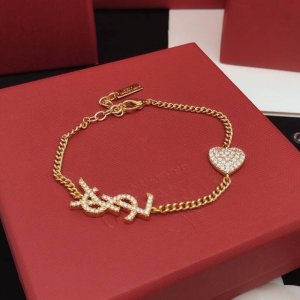 编号Ysl0013 Yvessaintlauren*最新款爱心手链 一致Zp黄铜材质