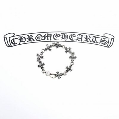 Chrome Hearts 克罗心十字花手链.