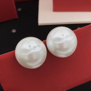编号Xed0721 大号 Ch*Nel最新款珍珠耳钉 一致Z批黄铜材质