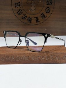 新款首发Chrome Heart 复古眉架 钛金属 时尚多边型设计 简洁又不失个性 Ch8083 Size:53-18-148