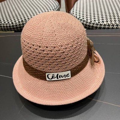 Celine赛琳 2025新款大牌简约丝带花朵草帽 夏天海边首选～材质升级手工定制，质感满分