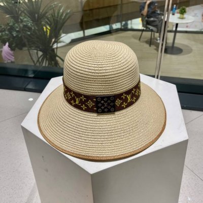 新款Lv 草编经典爆款盆帽草帽礼帽简约大方 百搭单品 出街首选 新款帽型超美腻