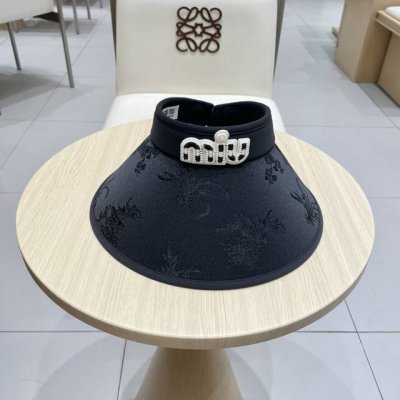 Miumiu缪缪2025新款遮阳帽空顶发箍帽 遮阳百搭 休闲出街神器 巨防嗮 太爱了