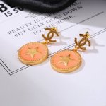 Chanel 复古金属中古耳环 简约风格超级大气 小香双C耳钉 代购级别 黄铜材质