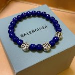 批160 专柜精工版本蓝玉石巴黎世家手链 泰银风格巴黎世家手链 明星同款男女款 复古做旧风 原版复刻 纯手工打造 ～正品开模潮流时尚必备 男女均可佩戴 情侣款同