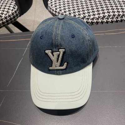 P70。Louivuittonlv早春新款路易威登牛仔棒球帽，简单大方 男女通用遮阳帽，