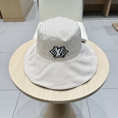 路易威登棒球帽 Louisvuitton2025款遮阳防晒盆帽女出游度假渔夫帽春秋季百搭显脸小太阳帽