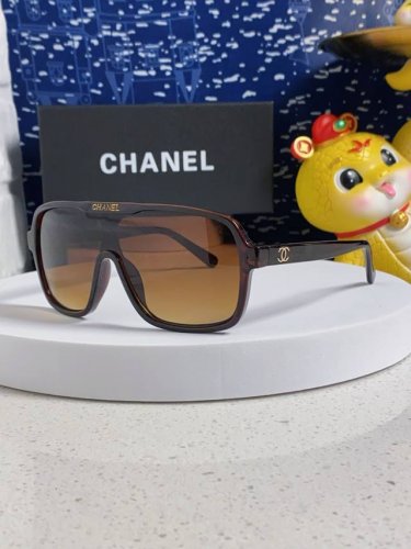 chanel香奈儿 2025新款小香墨镜熊猫滑雪镜黑白防风太阳镜大框连体镜片护目镜女遮阳