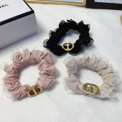 dior迪奥 dior发圈 钛钢Logo轻奢风皮筋发圈气质百搭小仙女必入单品 宝藏款 闭眼入推荐款 单个