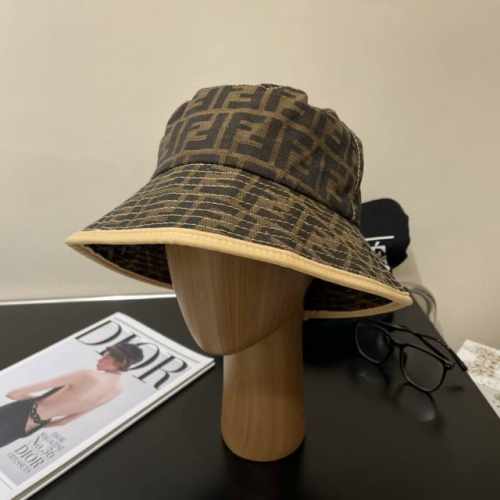 fendi 芬迪 老花字母渔夫帽 Fd的老花渔夫帽真的很洋气 超火爆的渔夫帽 看到收的爆款 时尚百搭 一年四季戴 巨好搭衣服