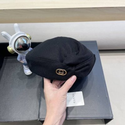 Gucci古奇羊毛贝雷帽，高端定制面料。头围57Cm