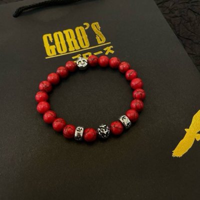 新品上架 Goro’S高桥吾郎红松石手串手链，顶级版本 认准独家拍摄 主攻高端市场 绝对区别普通版本！图片产品细节与Zp一致！原版制作工艺 精工品质 纯手工打造
