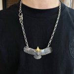 新品上架 Goro’S高桥吾郎飞鹰吊坠，高桥经典字母项链，顶级版本，认准独家拍摄，主攻高端市场 ，快手 Ins 小红书热门款，绝对区别普通版本！图片产品细节与Z