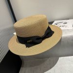miumiu缪缪新款平顶礼帽 台湾pp草面料 高级定制 头围57Cm