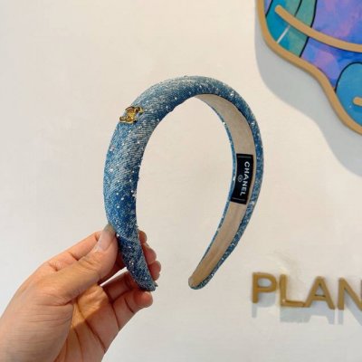 配包装 chanel 香奈儿 高端新款牛仔布发箍 时尚头箍 网红最新款来袭时尚百搭 女神必入 多色可选