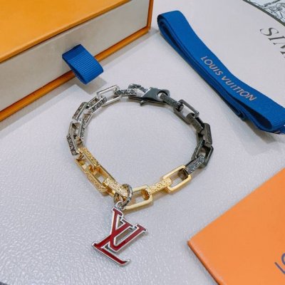 正品新款高品质路易威登Lv手链原单货专柜新款开模复古潮流时尚必备 男女均可佩戴 情侣款同款 摇滚朋克泰银风格 复古元素 潮流百搭 官网同款项链最新款链条档次更高
