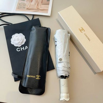 Chanel 香奈儿 玫瑰柄 三折自动折叠晴雨伞 选用台湾进口Uv防紫外线伞布 原单代工级品质