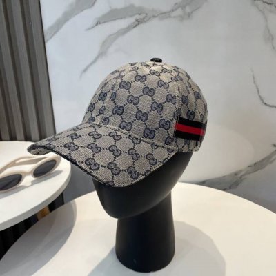 Gucci 古奇 经典原单棒球帽专柜1:1开模订制 最高版本 原版帆布轻盈透气 实物拍摄 四季百搭男女适用 基础头围56 贴片可调节