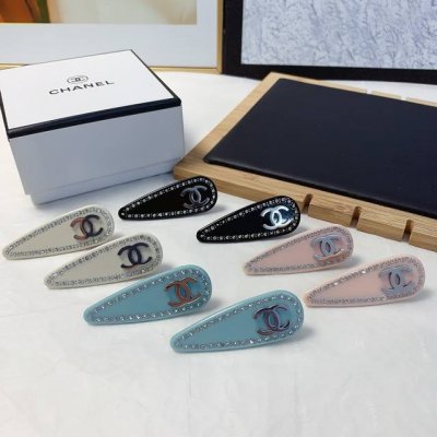 chanel小香 chanel发夹 新款钛钢Logo边夹刘海夹压夹日常精致小单品 气质百搭小仙女必入单品 宝藏款 闭眼入推荐款 一对