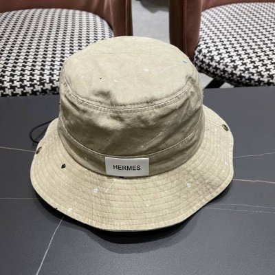 p90 HermèS (爱马仕)山岩小众骑行渔夫帽山系夏户外登山帽大檐遮阳 防晒透气徒步纯色
