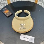 香耐儿Chanel帽子女夏季草帽遮阳沙滩出游遮脸防紫外线空顶帽大帽檐防晒太阳帽