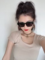 gucci 2025开春新款 潮流爆款 时尚方框太阳镜 高品质 佩戴舒适 网红潮款墨镜 型号：G1232