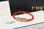 新品上新 Fred费雷德 大号满钻8字 金丝钢绳手链 精微工镶 网红达人 时尚一族备必单品时尚精致，高端定制，圣诞红，新年红、必备红绳～ 颜色：玫瑰金、自家细节