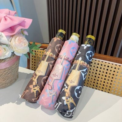 Louis Vuitton 路易威登 三折自动折叠晴雨伞 新涂层技术深色伞面 拥有令人惊喜的遮光效果