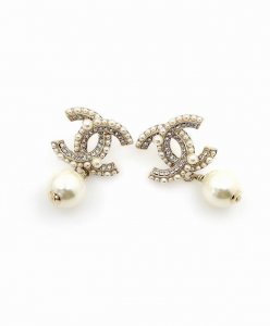 Chanel 经典 珍珠+高档高碳钻耳环 黄铜材质 一比一定制 S925银针 超美